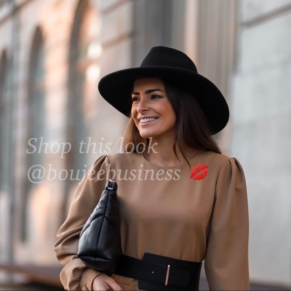 ZARA Wool Wide Brim Hat